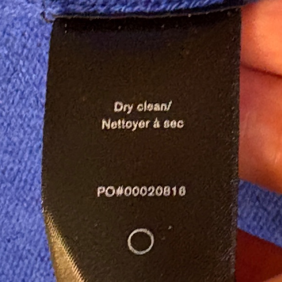 Rag &Bone Women Cashmere Boxy Sweater XL Blue Ribbed Crew Neck Luxury Soft Cozy - Picture 7 of 10